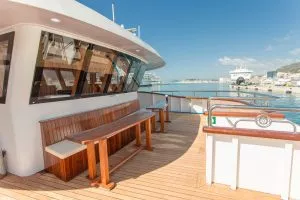 Savor meals on deck as you cruise Croatia's coast